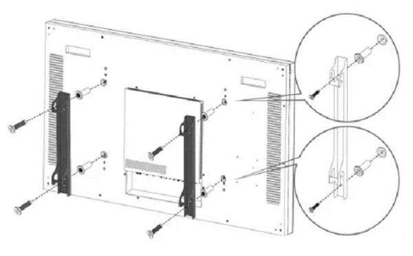 壁掛液晶廣告機安裝步驟2